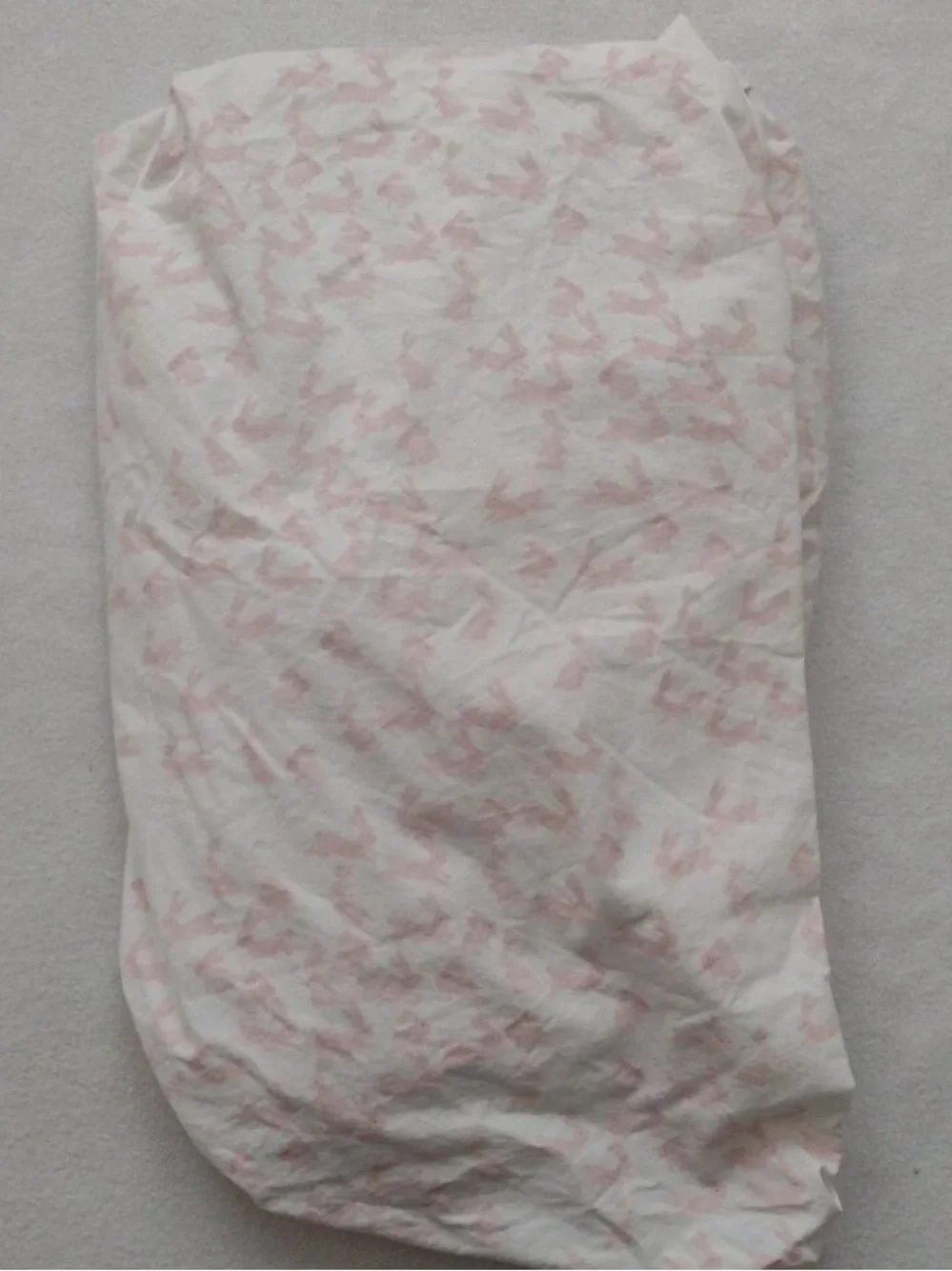 2 Pottery Barn Kids Pink Watercolor Bunny Organic Crib Fitted Sheets +pillowcase